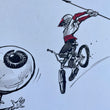 Load image into Gallery viewer, "BATTLE OF THE DAPPER CYCLOPS" Original Art