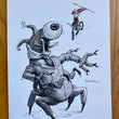 Load image into Gallery viewer, "BATTLE OF THE DAPPER CYCLOPS" Original Art