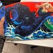 Load image into Gallery viewer, HAND SIGNED SNOWBOARD #2 with 2 ORIGINAL SKETCHES