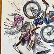 Load image into Gallery viewer, "OUT WITH THE OLD" original watercolor