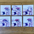 Load image into Gallery viewer, The panels can be displayed in an 8" x 12" like this with the included color copy of the last frame.