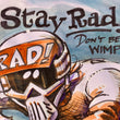 Load image into Gallery viewer, "STAY RAD SEPIA TONE" watercolor
