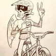 Load image into Gallery viewer, "RADICAL RICK ANGEL CONSCIENCE" ORIGINAL SKETCH
