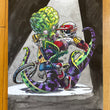 Load image into Gallery viewer, "RICK VS. TENTACLE BRAIN MONSTER" Original Art