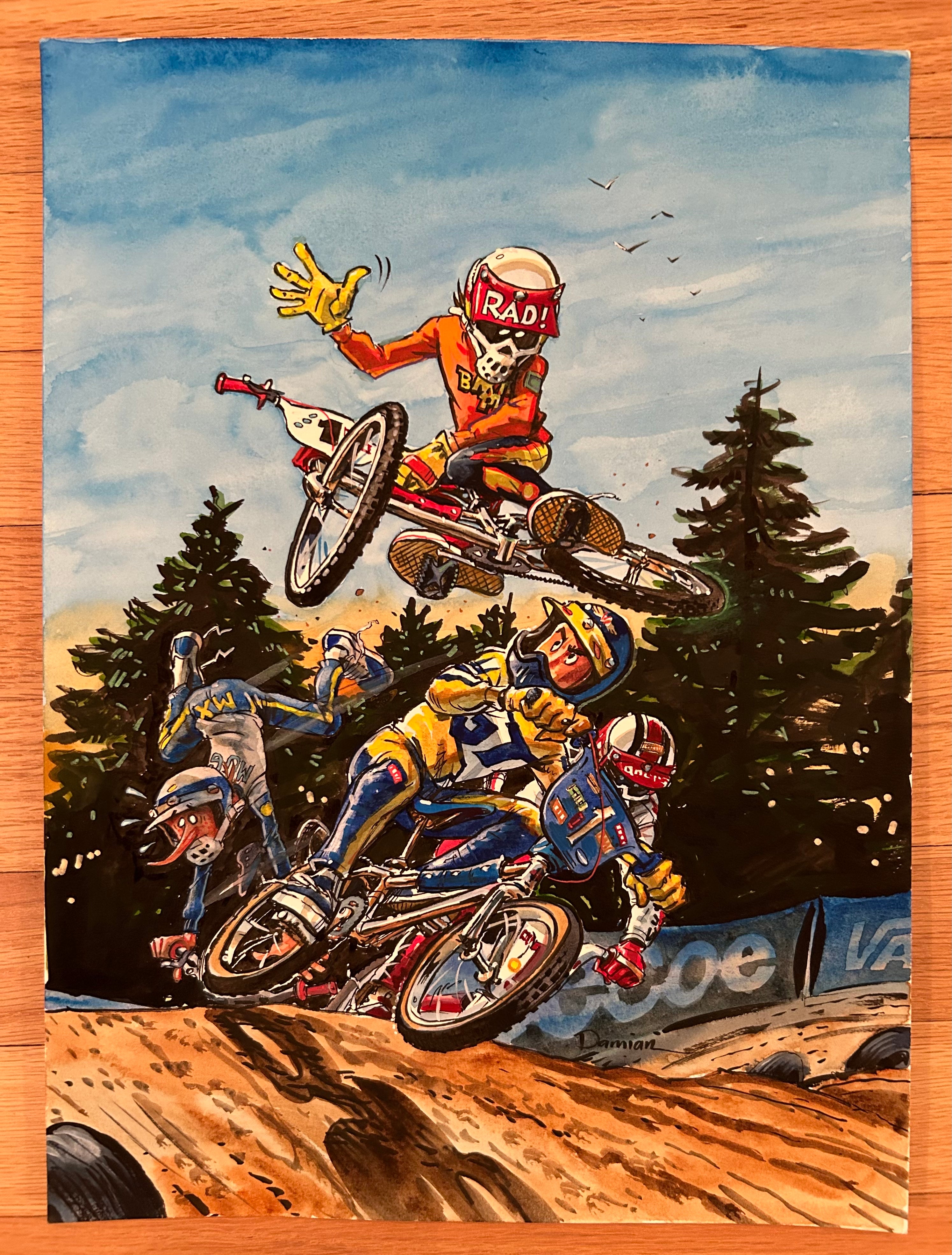 RADICAL RICK VS. LEGENDS” Original Book Art
