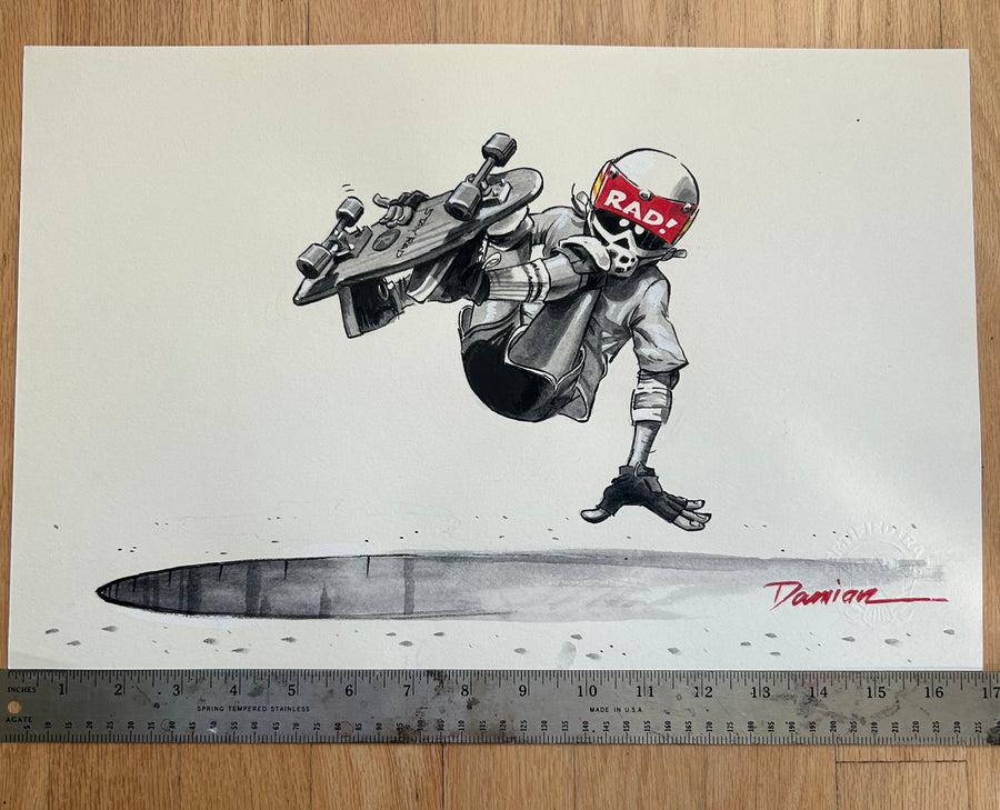 "OUT OF THE POOL" ORIGINAL PAINTING