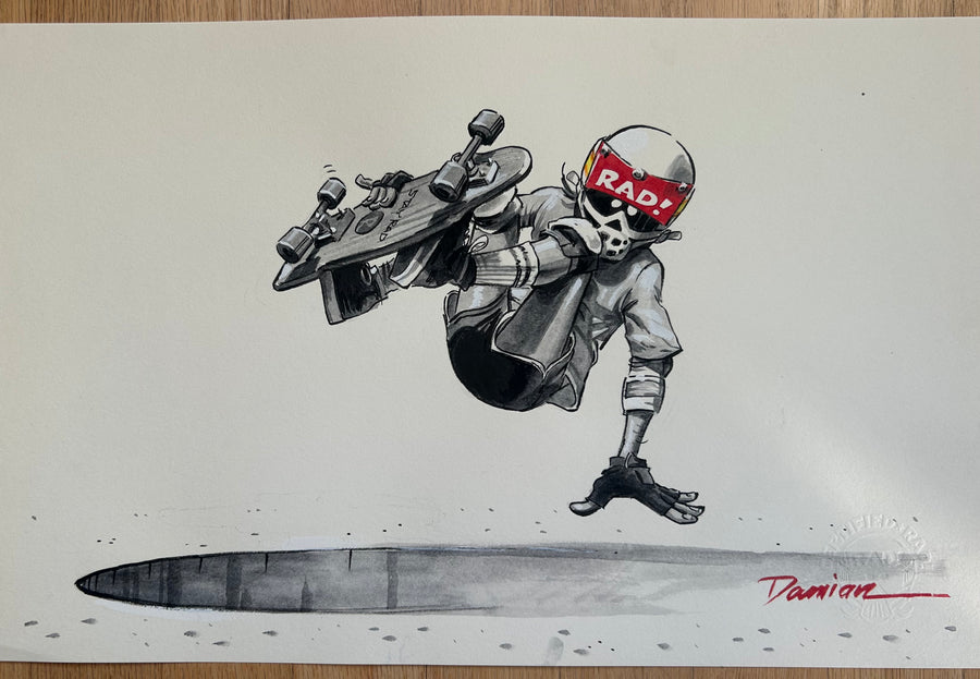 "OUT OF THE POOL" ORIGINAL PAINTING