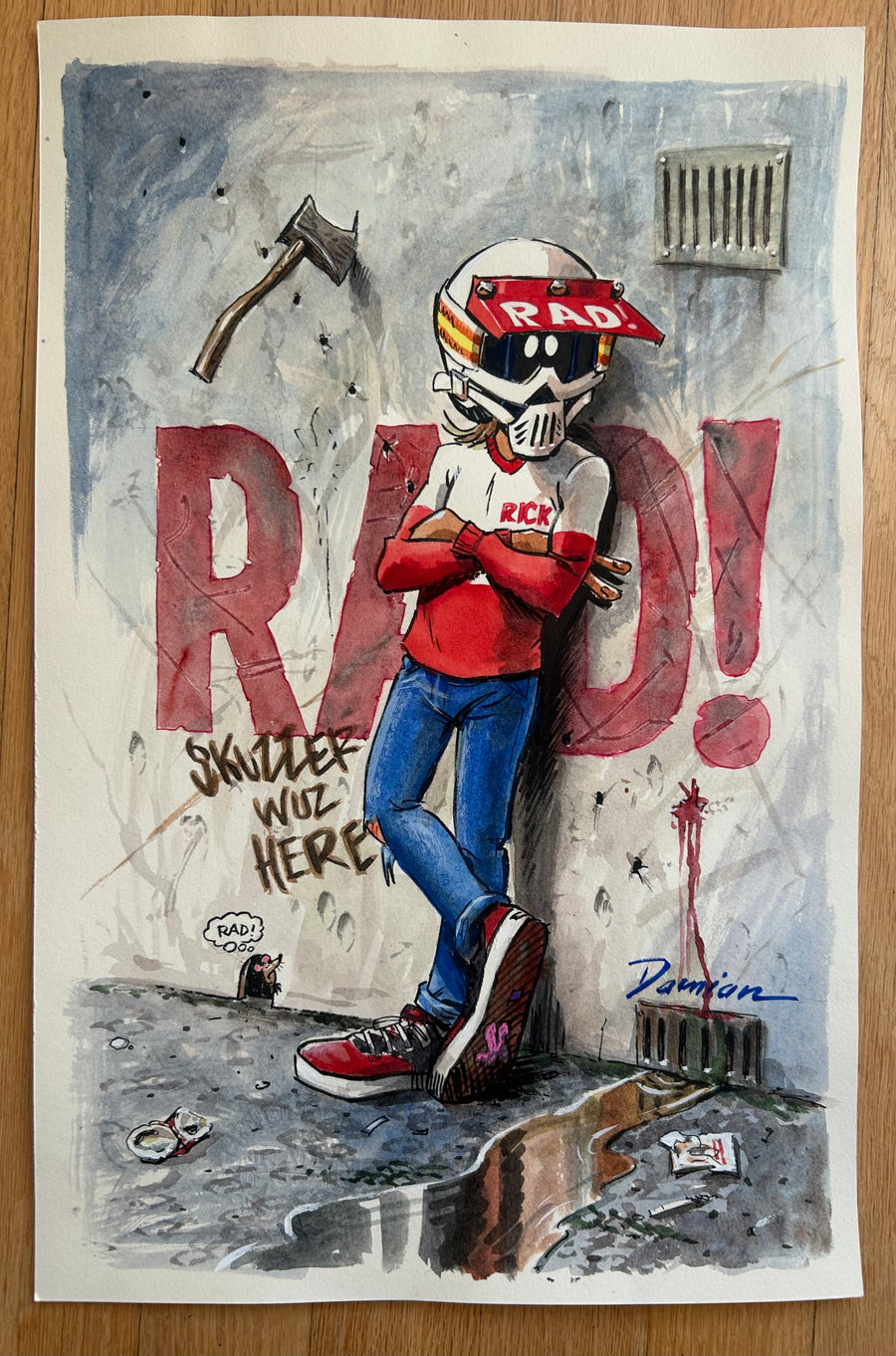 “HIS RAD CHILLNESS” ORIGINAL PAINTING