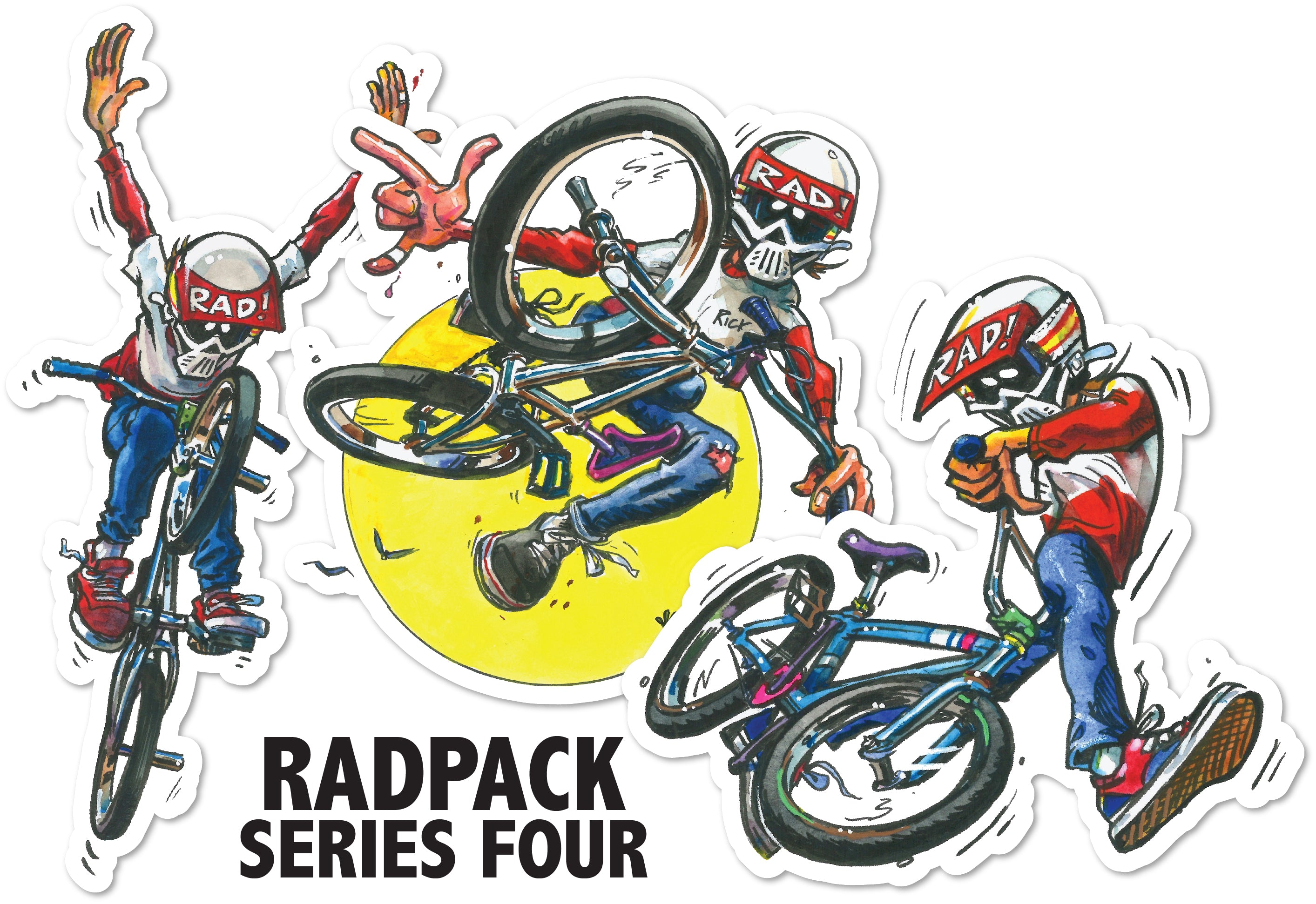 店舗用品 rick RADPACK SERIES FOUR Sticker Set – RADICAL RICK