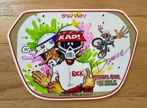 “Rick and MX Mug” Original Art Number Plate