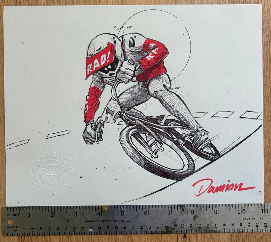 "RAD RACE PACE" ORIGINAL SKETCH