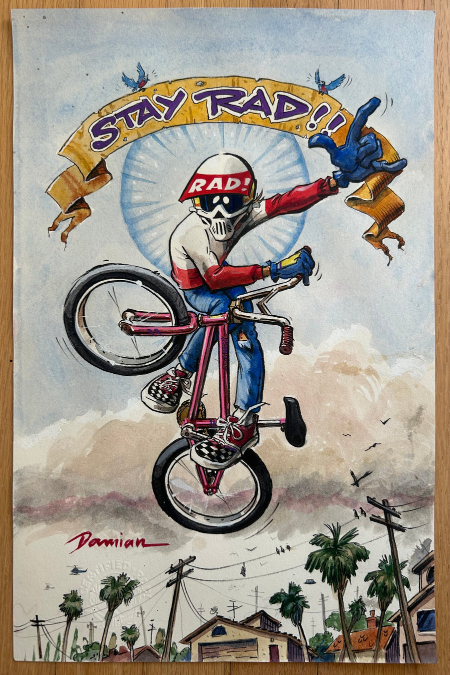 "STAY RAD" ORIGINAL PAINTING