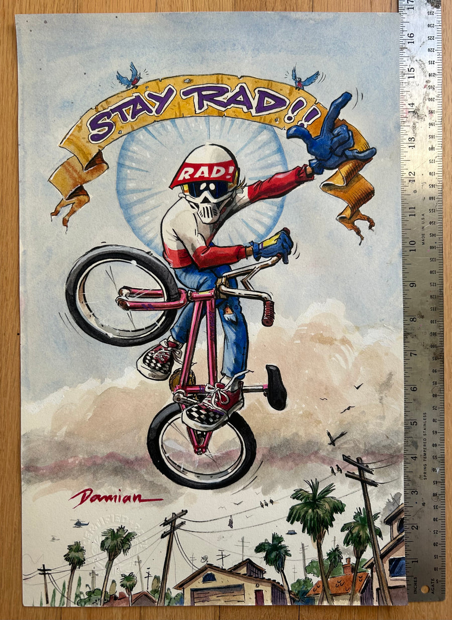 "STAY RAD" ORIGINAL PAINTING