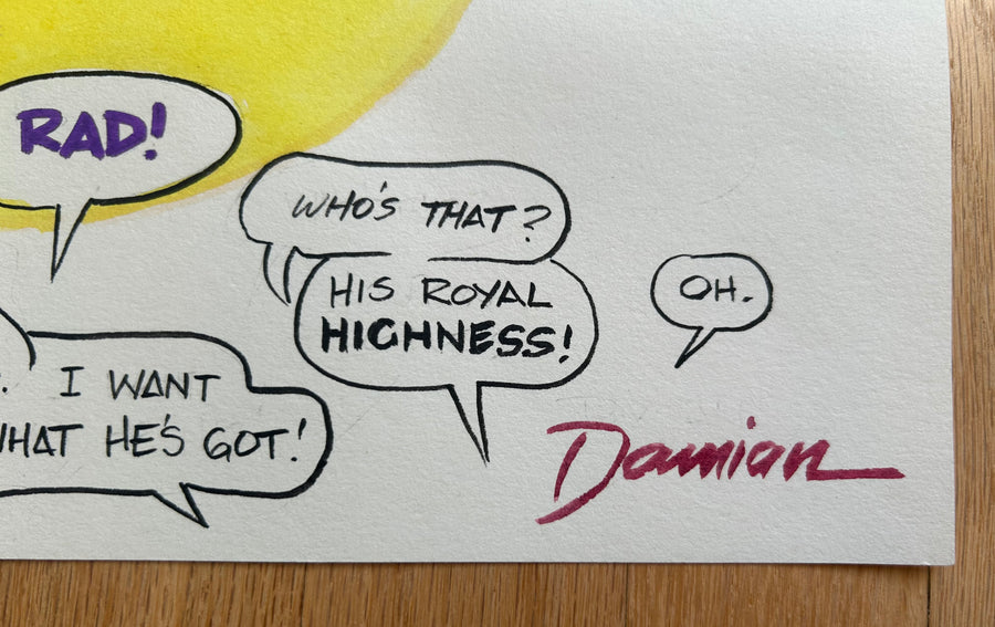 "EVERYONE'S TALKIN'" ORIGINAL PAINTING