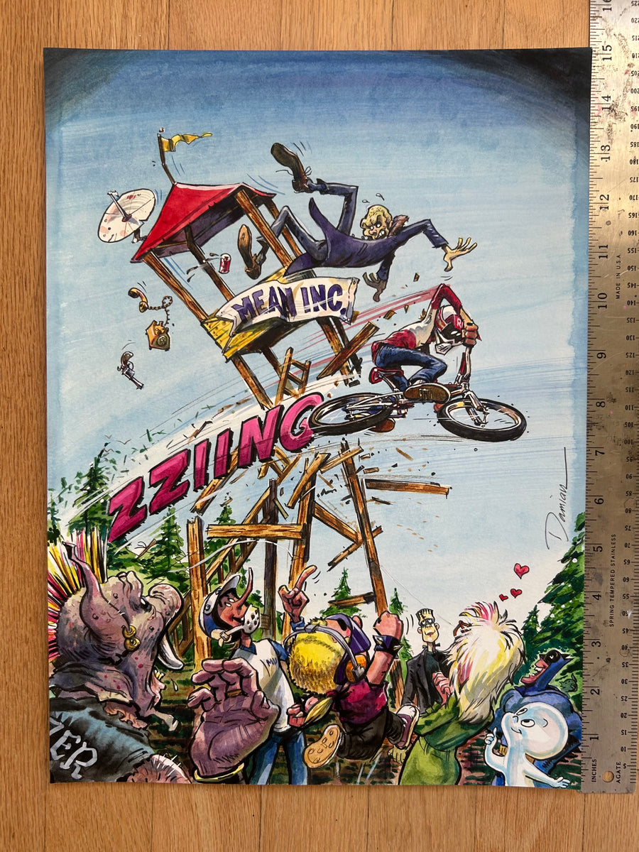 "TOWERING RADNESS” ORIGINAL PAINTING