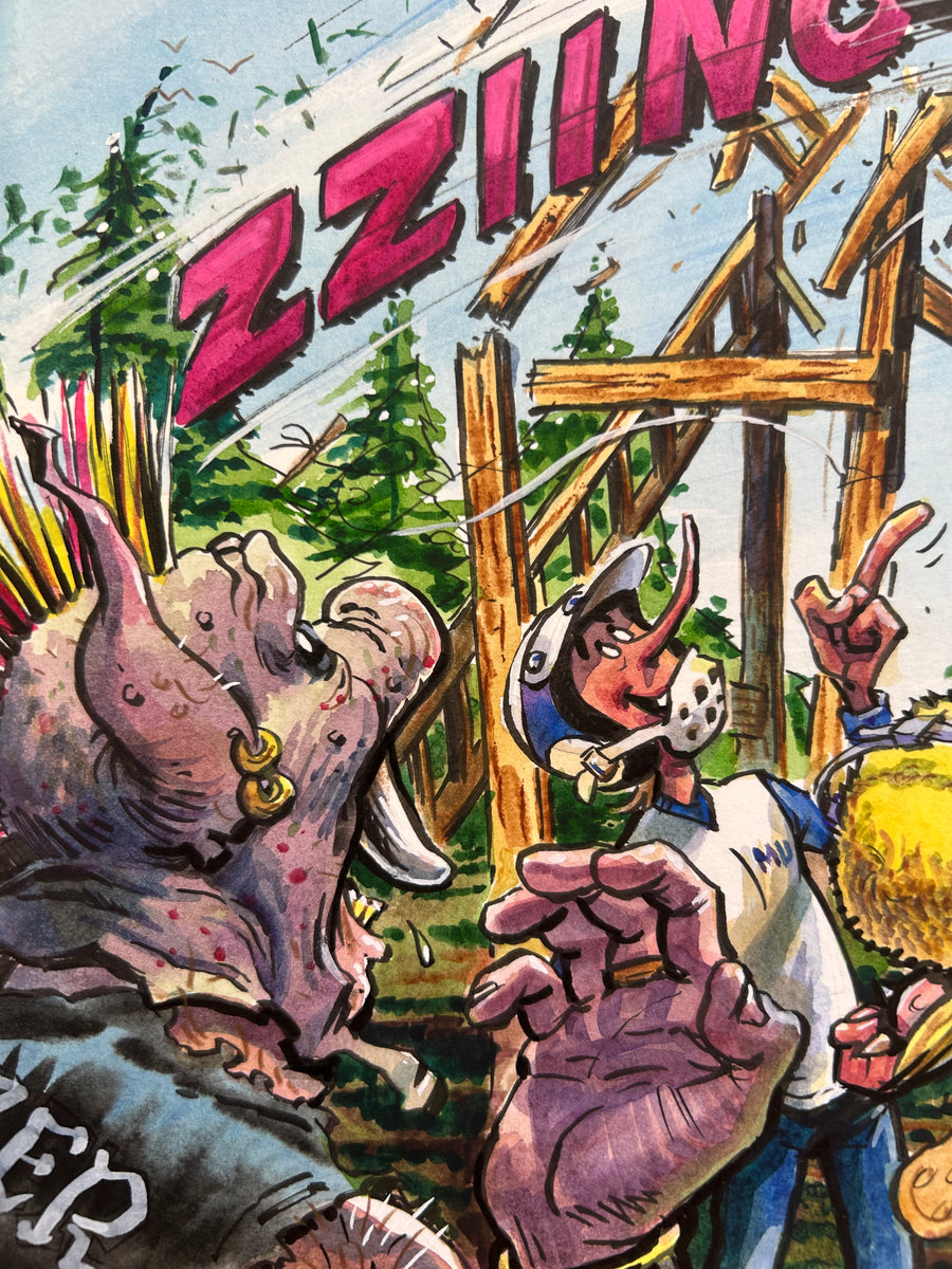 "TOWERING RADNESS” ORIGINAL PAINTING