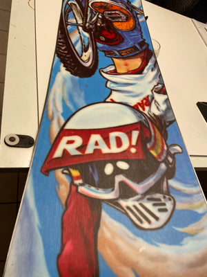 HAND SIGNED SNOWBOARD #2 with 2 ORIGINAL SKETCHES