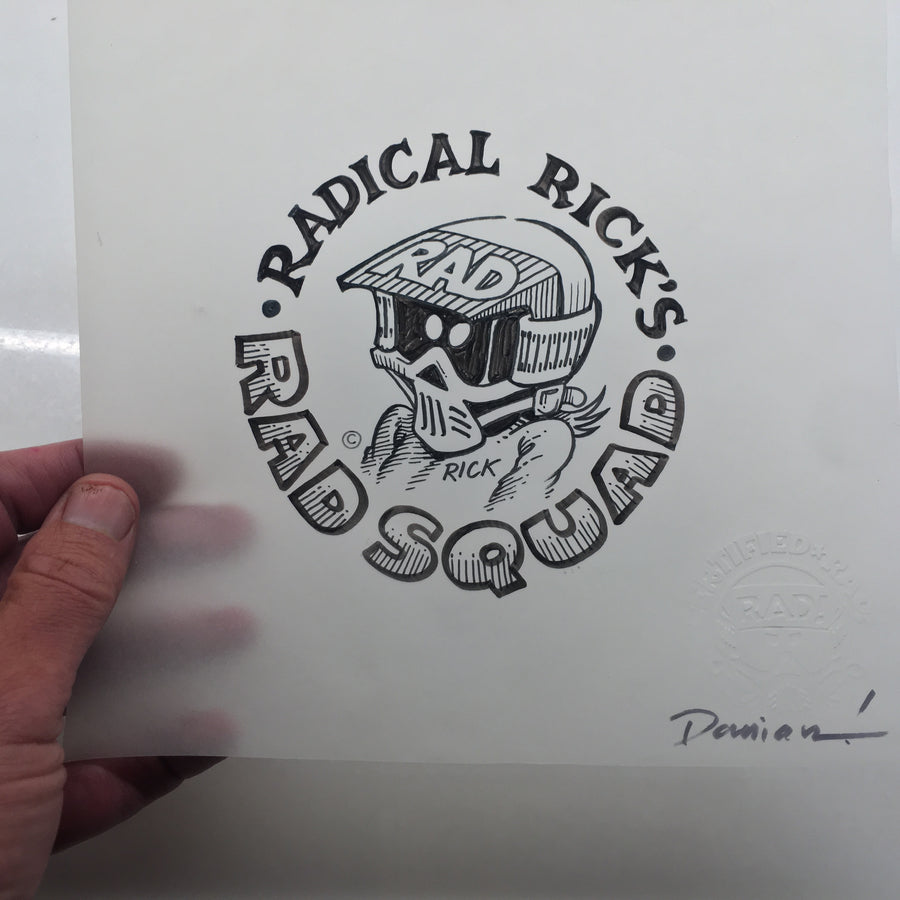"RADICAL RICK'S RAD SQUAD" VINTAGE INKED ARTWORK