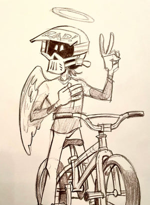 "RADICAL RICK ANGEL CONSCIENCE" ORIGINAL SKETCH